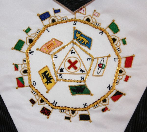 32nd degree scottish rite masonic apron hand embroidered 2