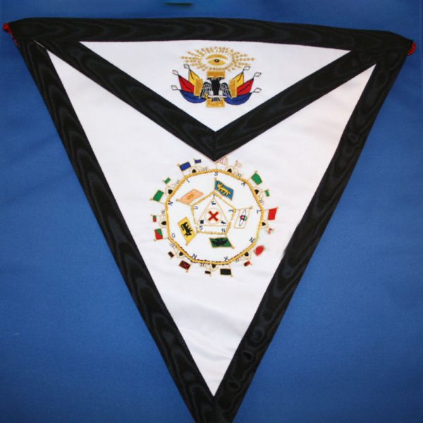 32nd degree scottish rite masonic apron hand embroidered