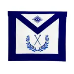 Masonic Master of Ceremonies Blue Lodge Officer Apron | Royal Blue Wreath
